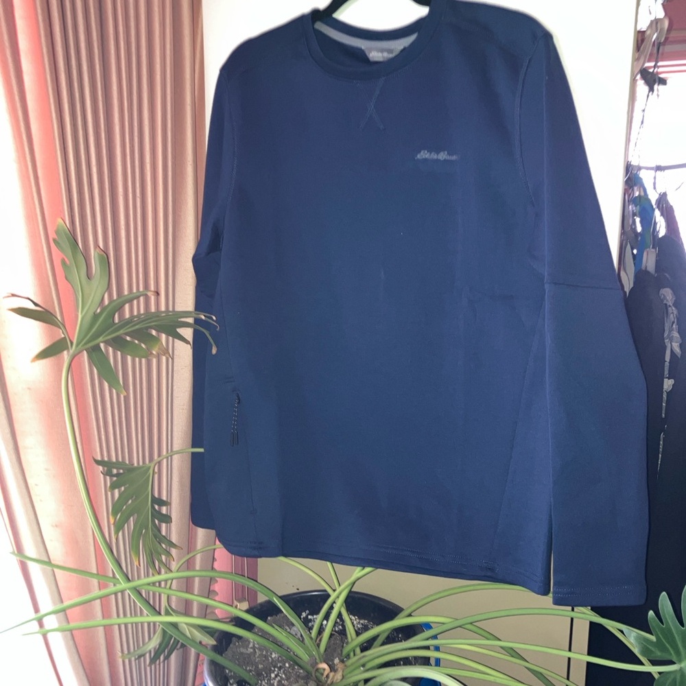Eddie Bauer Tech Crew Blue Shirt